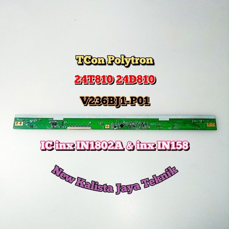 TCON TV POLYTRON PLD 24T810 ORIGINAL V236BJ1 P01 TIKON TV PLD24T810 TICON POLYTRON 24T810 TCON LOGIC