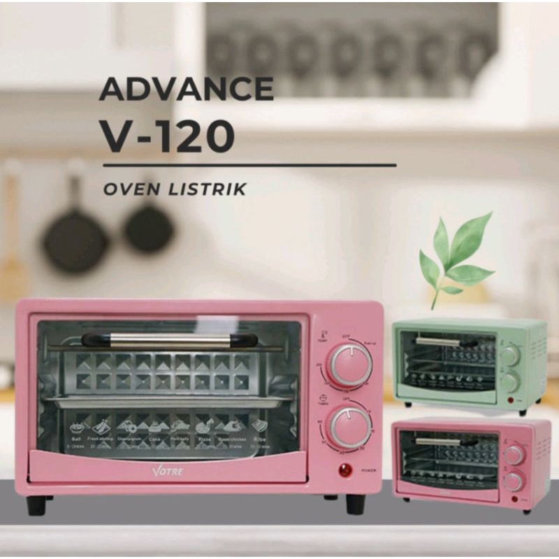 Advance V-120 Oven Listrik oven listrik low watt Electric Oven 400W Low watt
