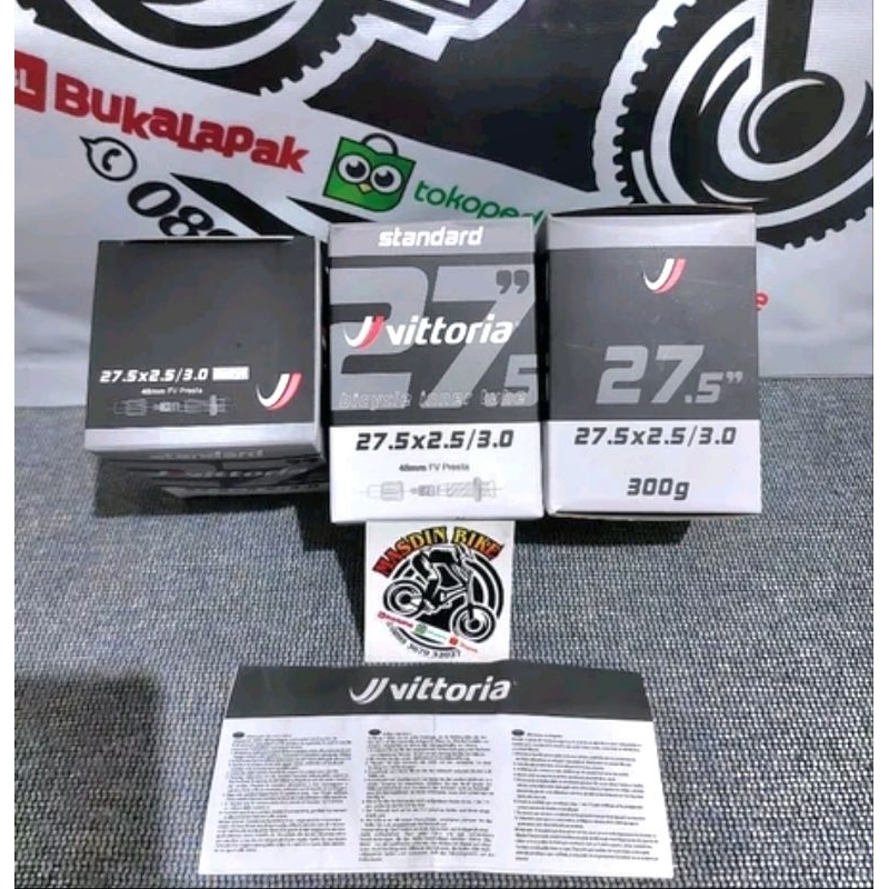 Ban Dalam 27.5 Vittoria 27.5x1.95-2.50 Presta pentil kecil Ban Dalam Victoria 27,5x2,50-3.00