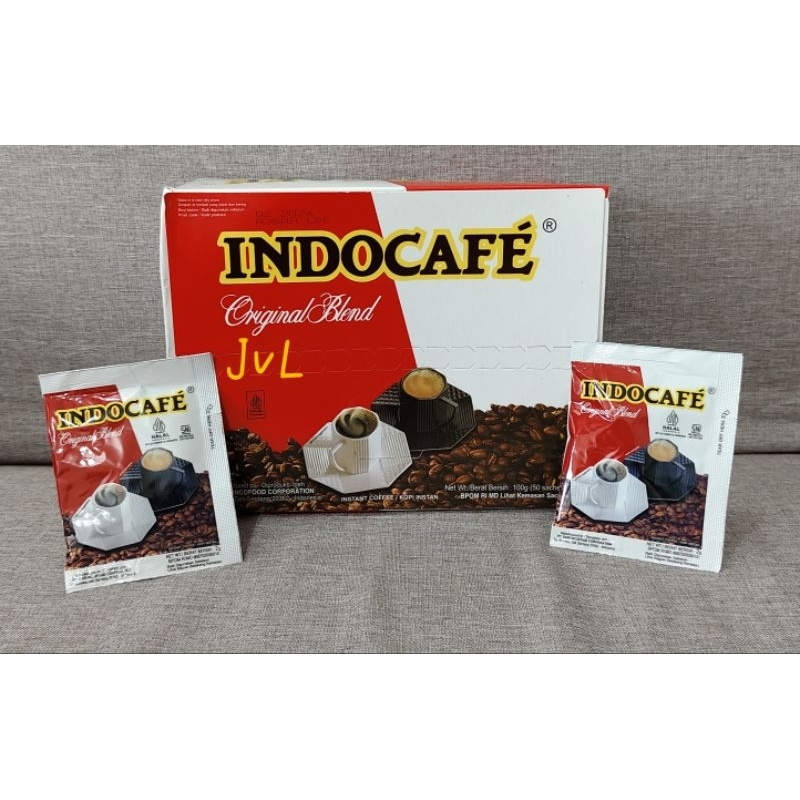 

Kopi Indocafe Original Blend 1 Box Isi 50 Sachet @2gram exp 2027