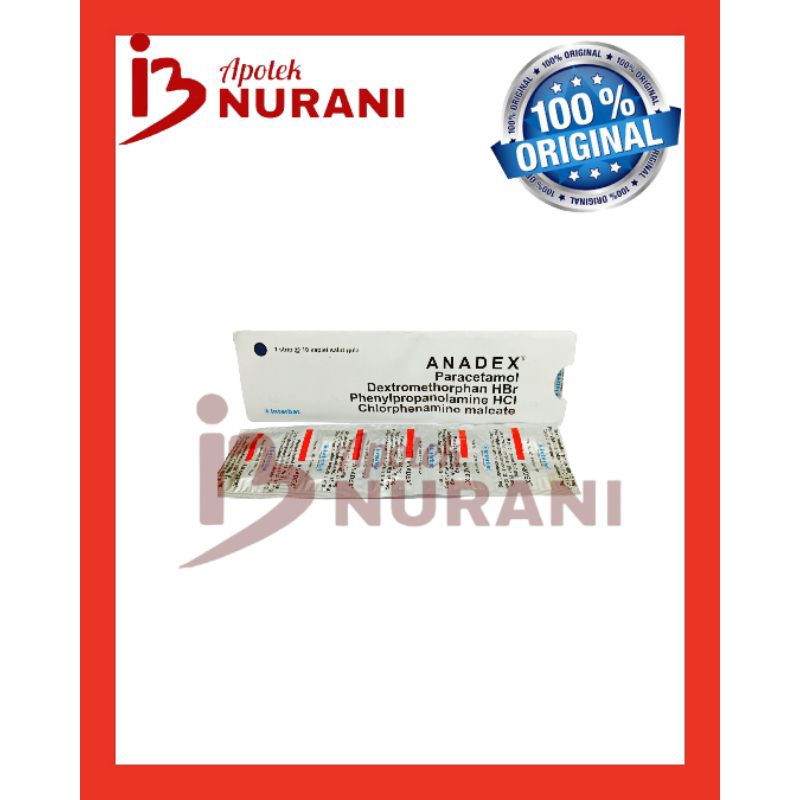 ANADEX TABLET OBAT DEMAM, FLU DAN BATUK UNTUK DEWASA