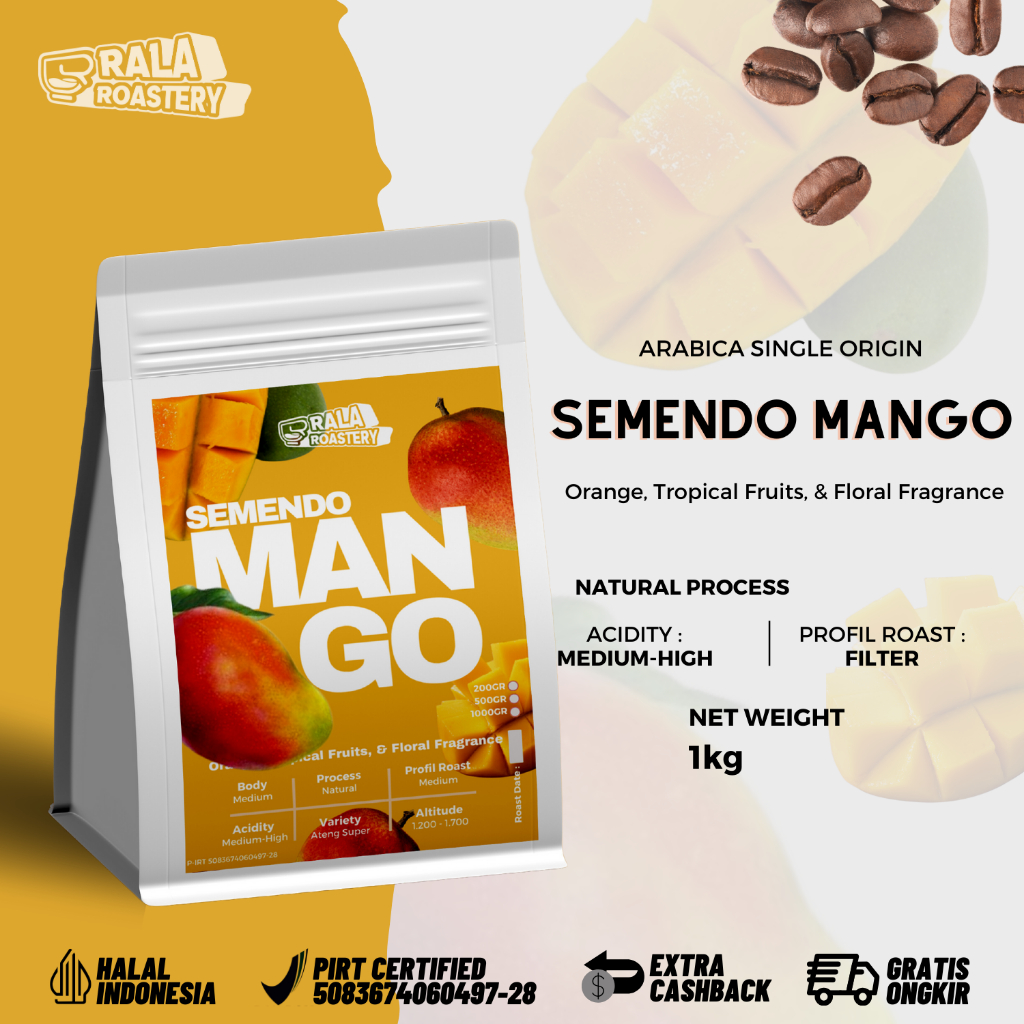 

Kopi Arabika Semendo | Biji Kopi Single Origin Arabica 1Kg