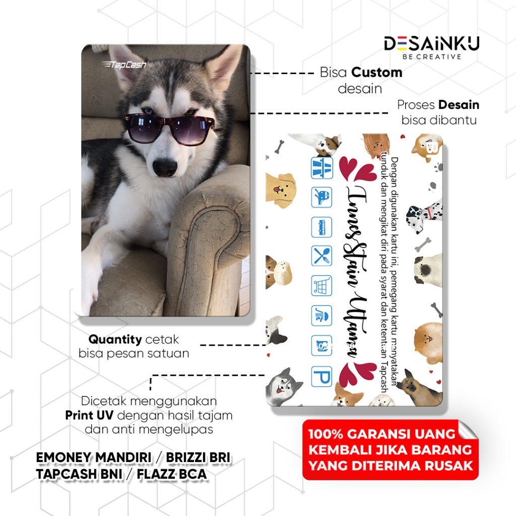 TERMURAH E-money Kucing Lucu/ Emoney / TAP CASH / TAPCASH / FLAZZ / BRIZZI Custom / Emoney Cat/ E-TO