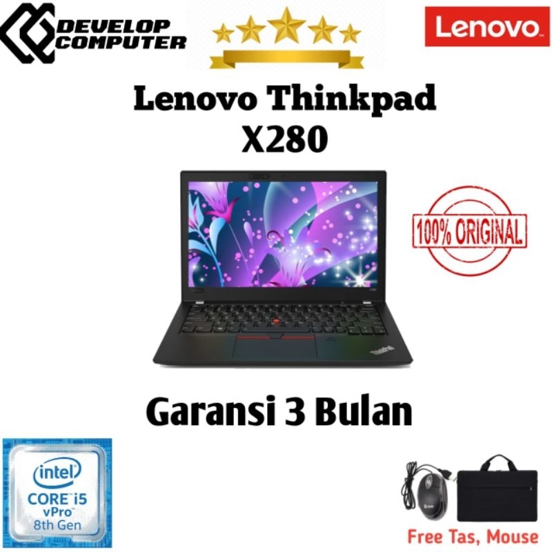 laptop lenovo thinkpad x280 Core i5 Gen 8 Ram 16GB Bergaransi