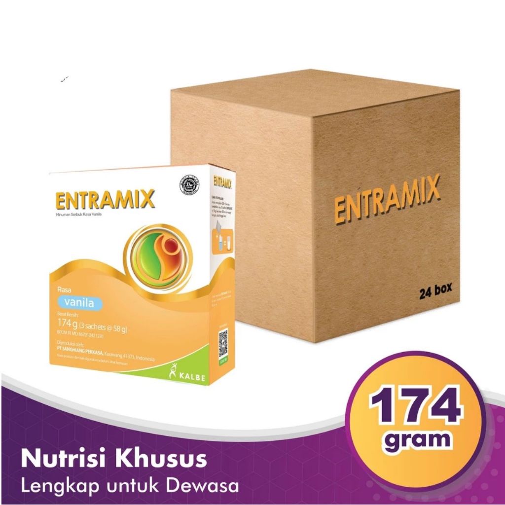 

ENTRAMIX - Nutrisi Khusus Lengkap untuk Dewasa & Lansia (GROSIR) - 1 Karton (24 box)