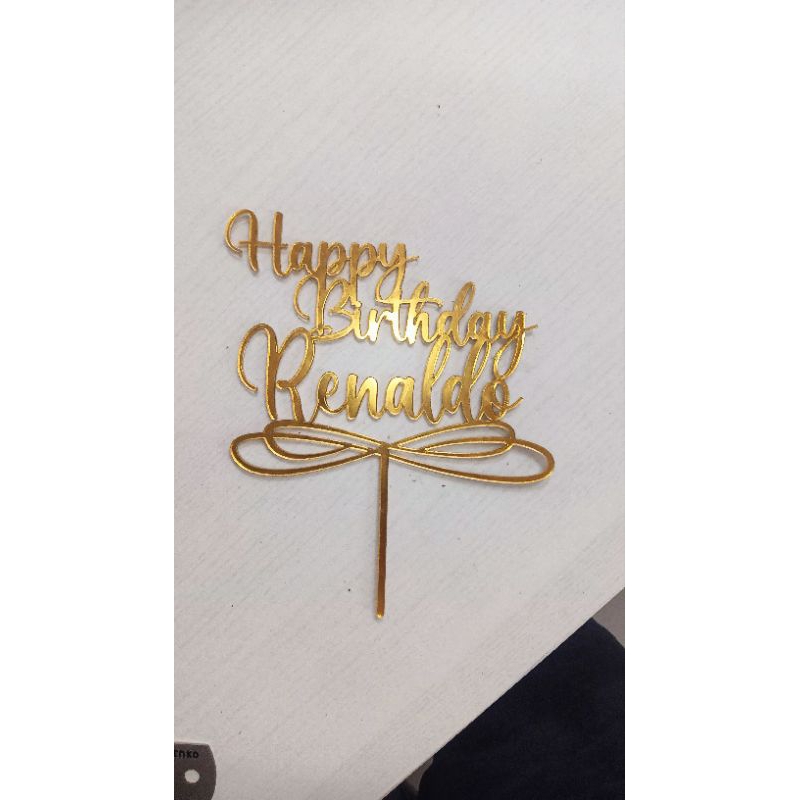 

Topper Cake / Atasan Kue Ucapan Akrilik Laser Cutting