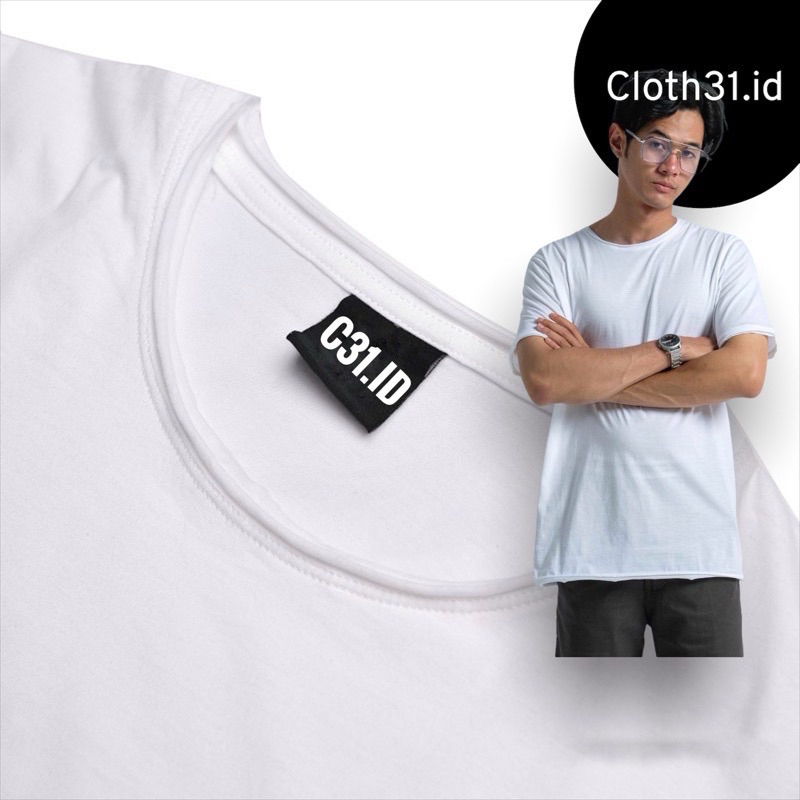 Kaos Unfinished Terbaru/kaos polos pria Tshirt/Kaos Unfinished kerah sobek/kaos polos atasan dewasa 