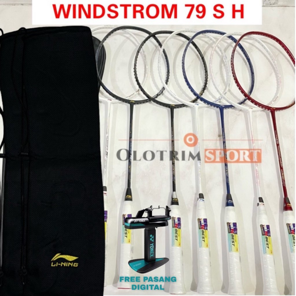 Raket Badminton Lining Windstorm 79S 79H 79 S H Original