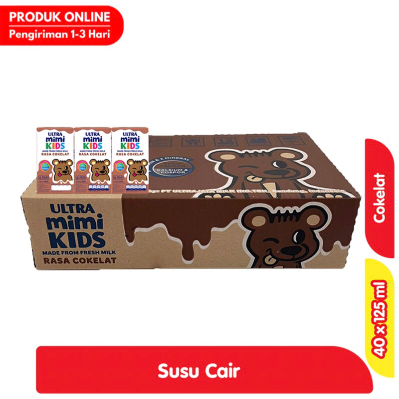 

Ultra Mimi Kids Susu UHT Cokelat 40 x 125 ml - Karton