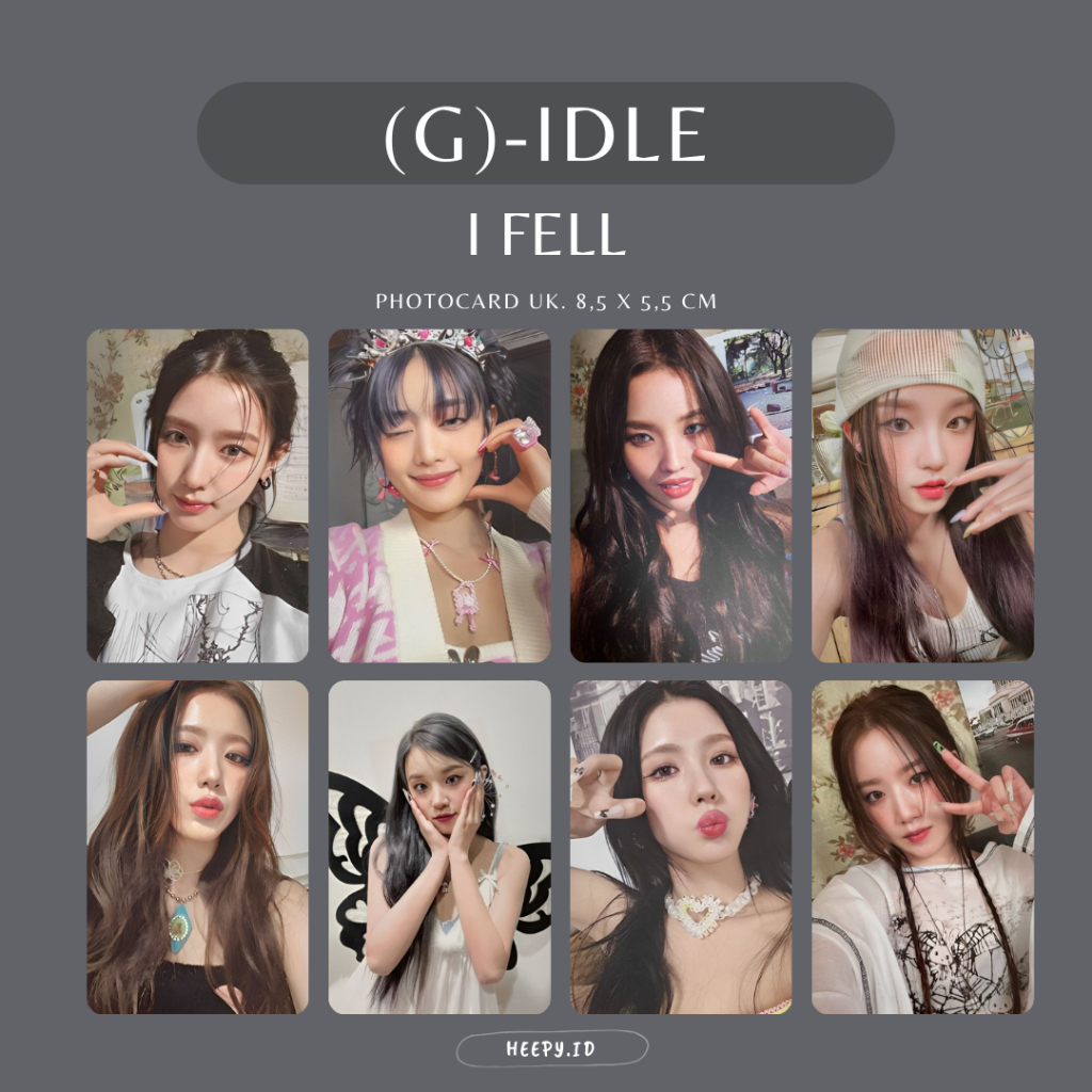 [G-IDLE] UNOFFICIAL PHOTOCARD (G)-IDLE I FELL
