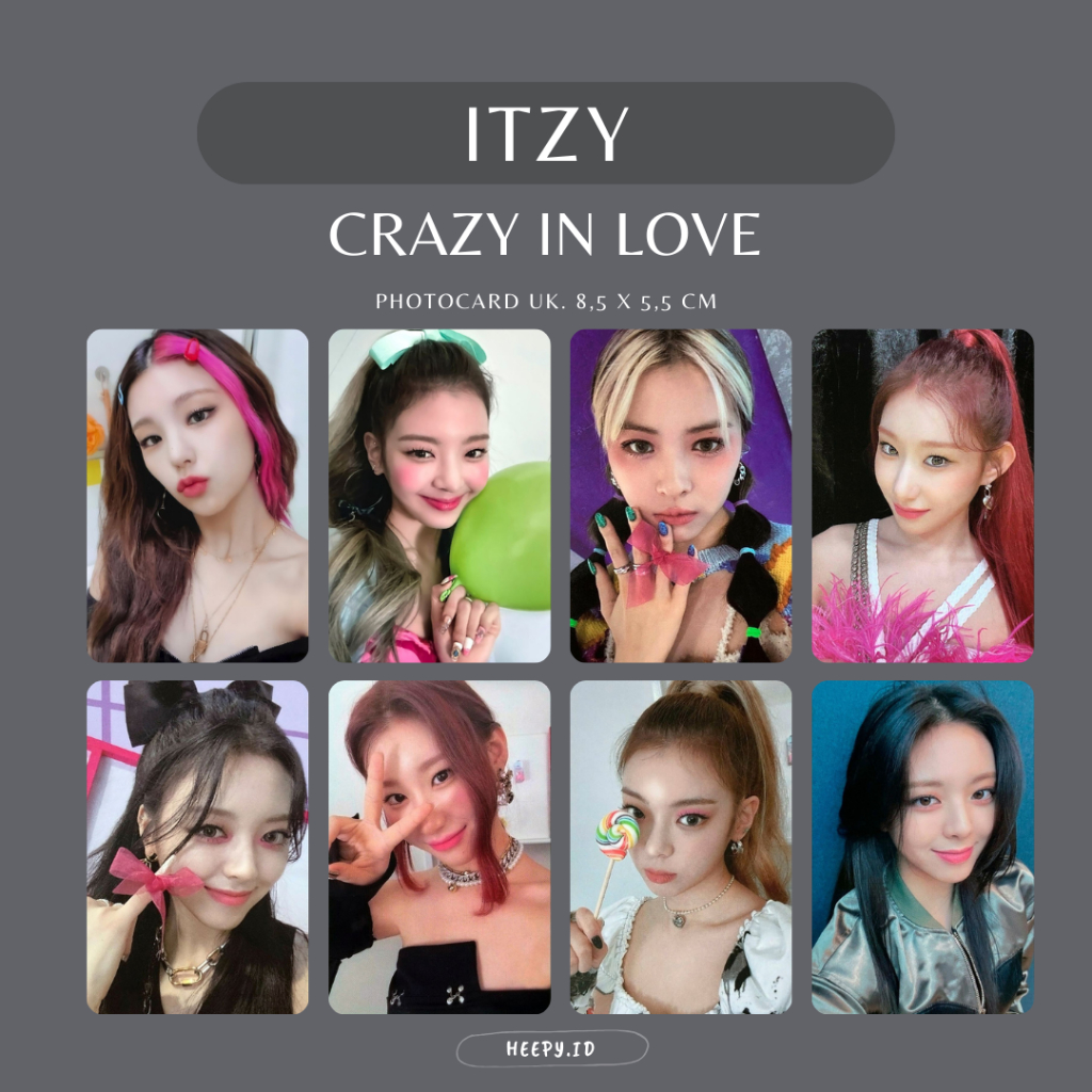 [ITZY] UNOFFICIAL PHOTOCARD ITZY CRAZY IN LOVE