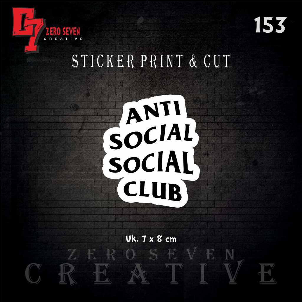 

STIKER ASSC ( ANTI SOCIAL CLUB ) / HELM / STIKER MOTOR / AESTHETIC / VYNIL / ANTI AIR / PRINT & CUT