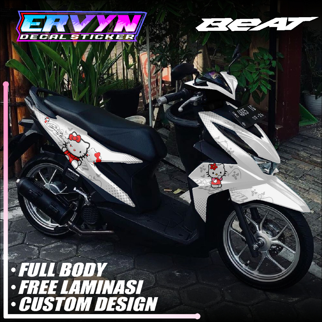 COD, DECAL STICKER BEAT DELUXE / STREET 2020 2021 2022 2023, SKOTLET VARIASI BEAT FULL BODY MOTIF HE