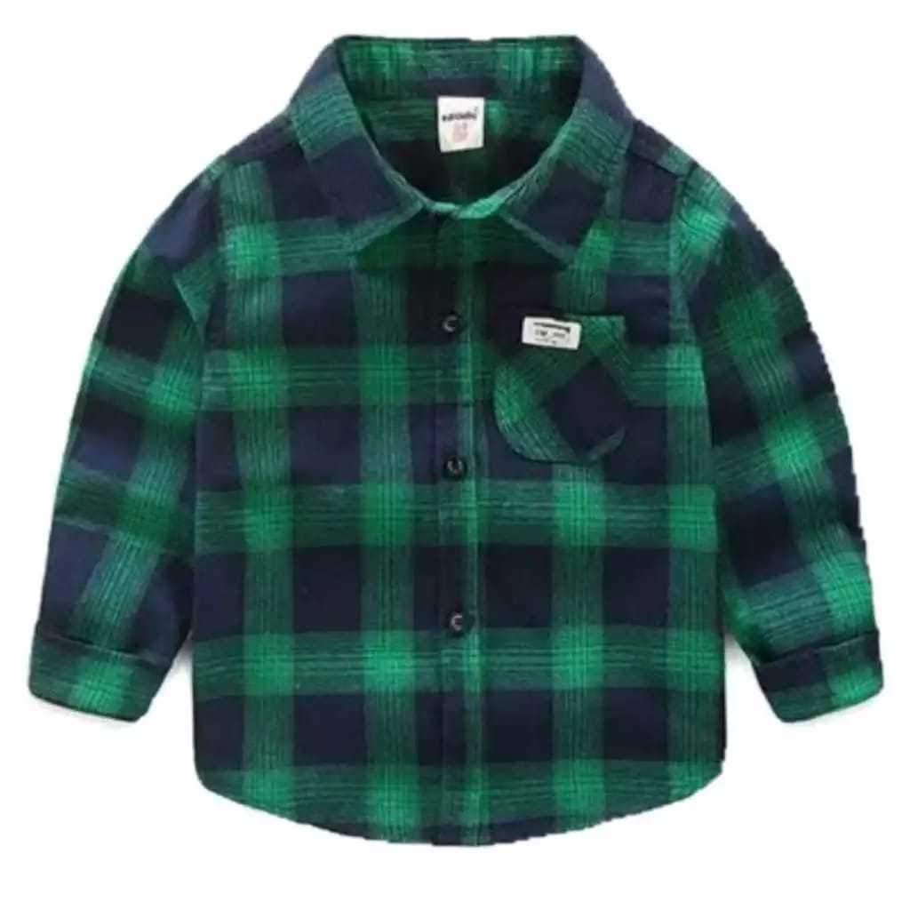 kemeja flanel anak laki laki 1-10 tahun // baju kemeja cowok // atasan baju anak