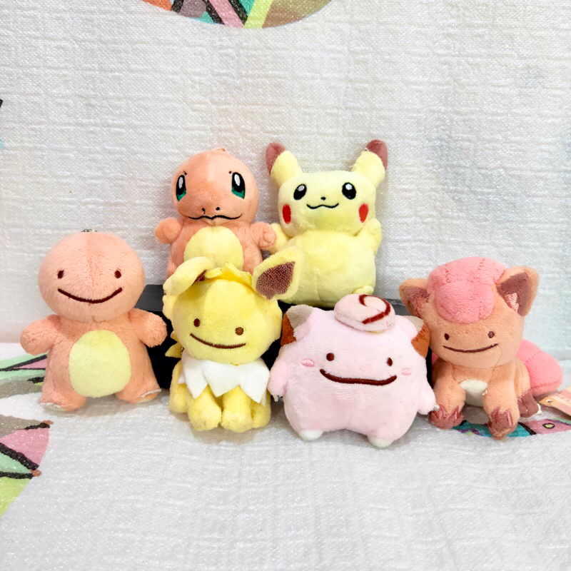 Pokemon Center Transform Ditto Keychain Doll Plush Henshin Metamon