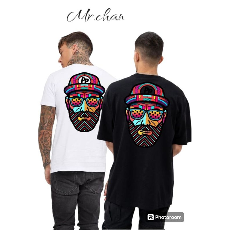 KAOS COWOK/CEWEK/SABLON BELAKANG PREMIUM100%/CATTON COMBET30S/SABLON UNIK