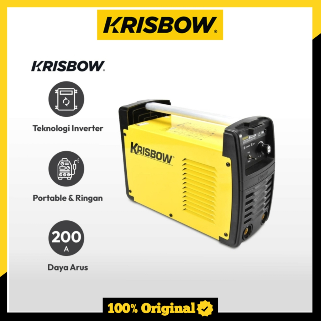 Krisbow Mesin Las Inverter 200a 1ph Vrsd20