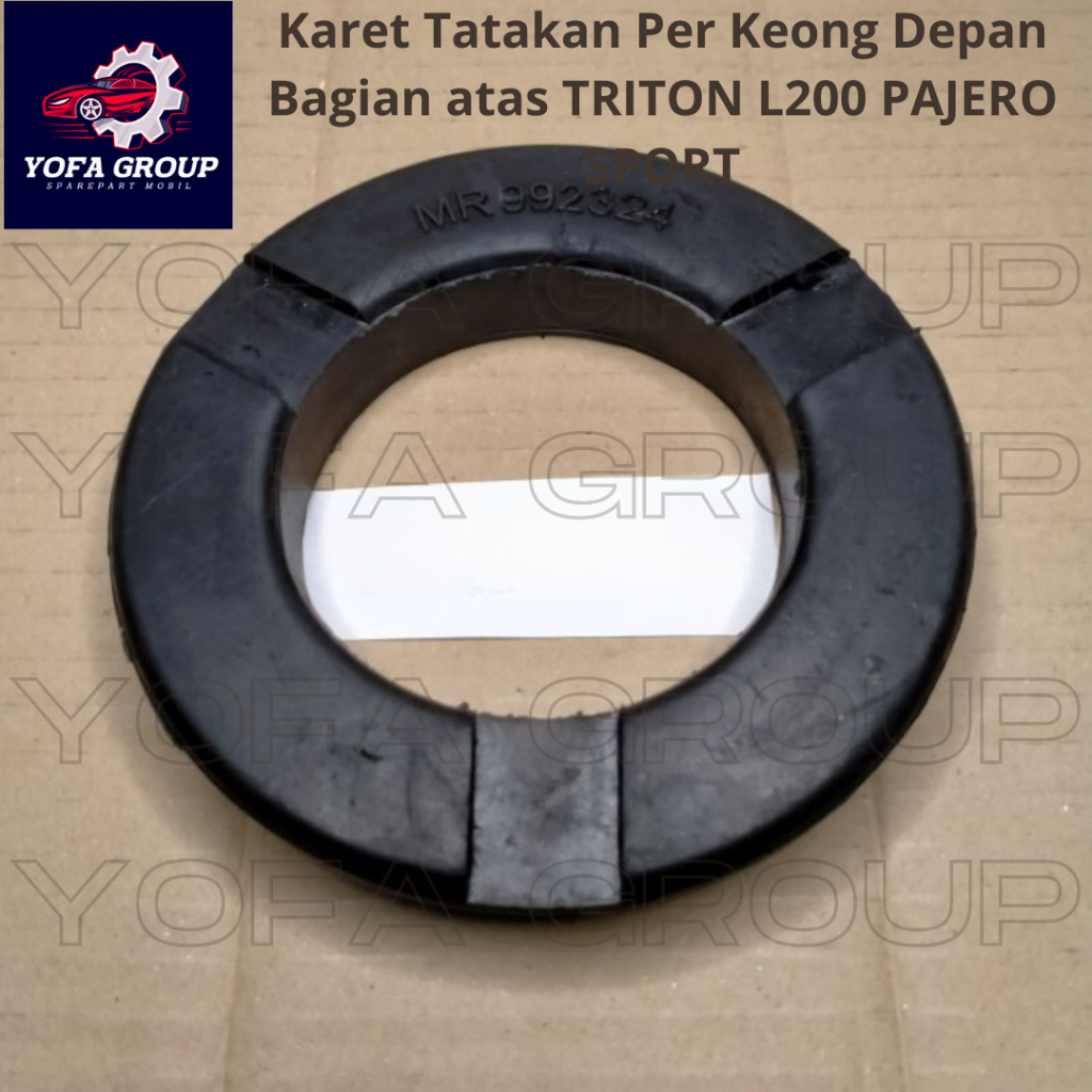 SPAREPART MOBIL Karet Tatakan Per Keong Depan Bagian atas TRITON L200 PAJERO SPORT