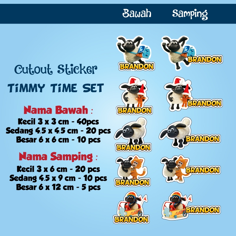 

sticker nama cutout timmy time