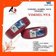 Voksel Kabel NYA 2.5mm Hitam Merah Kuningstrip Biru
