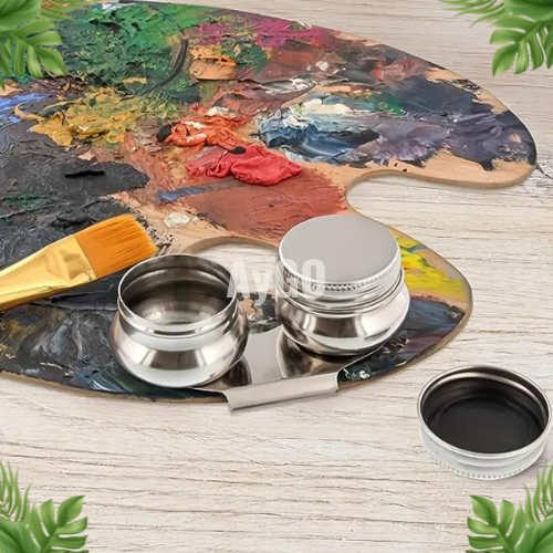 

RB Stainless Steel Drum Painting Palette Oil Paint