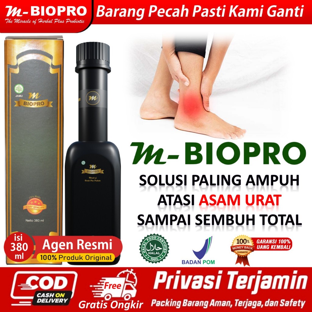 Obat Asam Urat Paling Ampuh - Obat Asam Urat Herbal - Mbiopro Original Terpercaya Bpom
