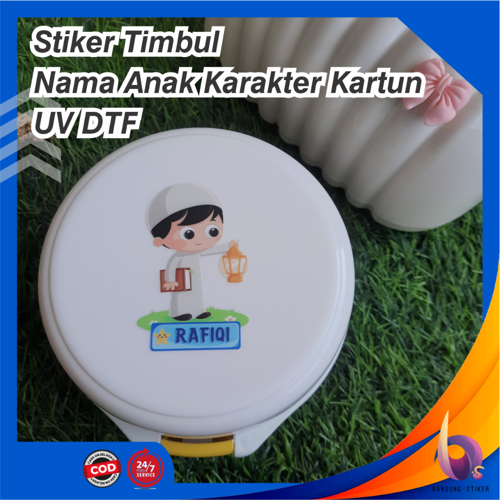 

Bandung Stiker - Sticker Timbul Nama Anak Karakter Kartun UV DTF