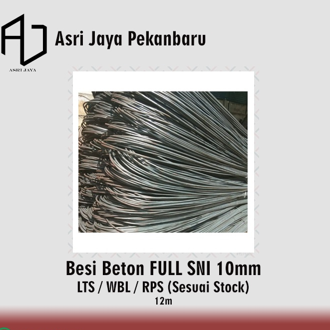 

Besi Beton 10mm x 12m SNI / Harga Per batang (Khusus Daerah Luar PEKANBARU, Harap Chat ADMIN Terlebih dahulu)