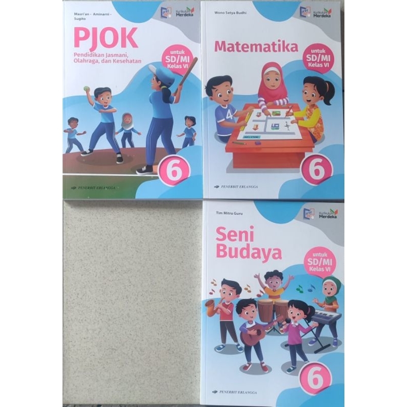 MATEMATIKA. SENIBUDAYA. PJOK. LILA CITA MABASA BALI. GROW WITH ENGLISH. KELAS 6 SD KURIKULUM MERDEKA