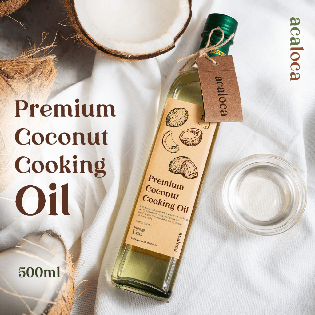 

READY! Acaloca Coconut Cooking Oil CCO 500ml - Minyak Goreng Kelapa Kemasan Botol Kaca Premium 500ml [SAMEDAY]