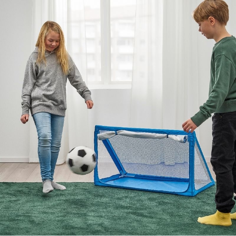 ikea sportslig gawang mainan sepakbola tempat penyimpanan rak storage