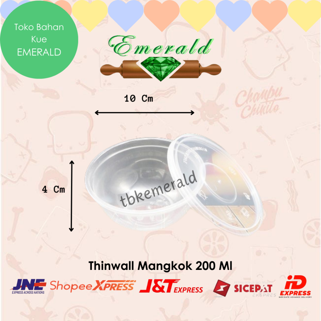 

Thinwall Bowl/Mangkok Plastik 200 Ml