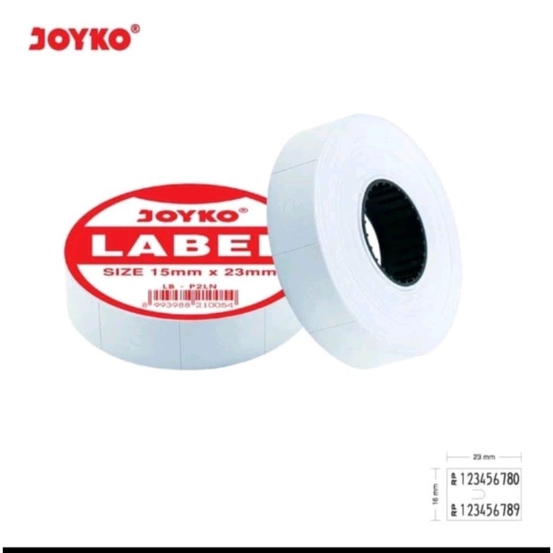 

(PER ROLL ) LABEL JOYKO P2LN ( 2 BARIS )