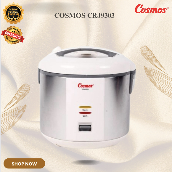 COSMOS RICE COOKER NON STICK CRJ9303 2L/CRJ-9303/CRJ 9303/CRJ-9303/CRJ9303/ORIGINAL BERGARANSI RESMI