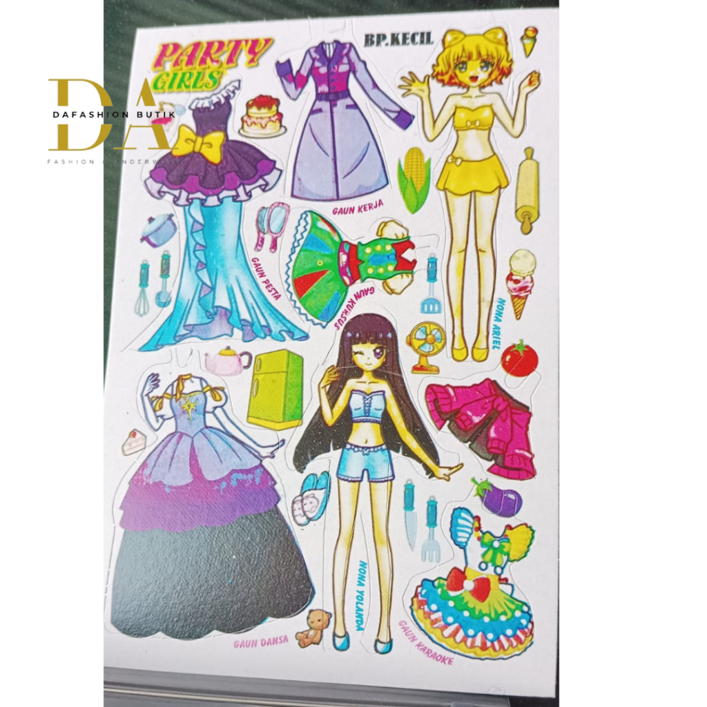 Mainan Anak Jadul BPan Boneka Kertas