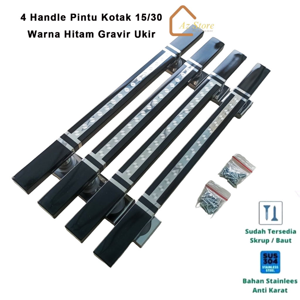 4 Handle Gagang pintu rumah / Pegangan pintu rumah / Handle pintu rumah