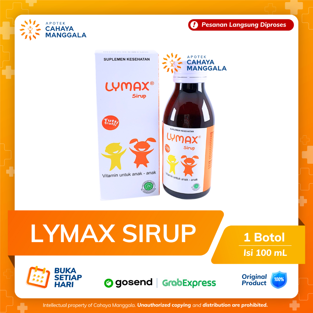 LYMAX SIRUP VITAMIN ANAK BOTOL 100 ML