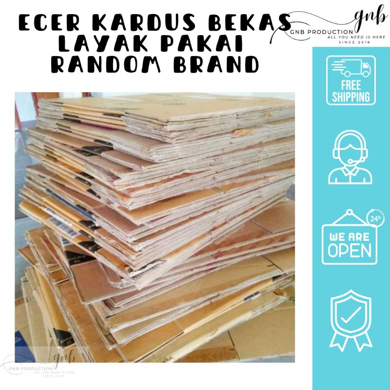 

ECER 1 PCS KARDUS BEKAS LAYAK PAKAI RANDOM BRAND