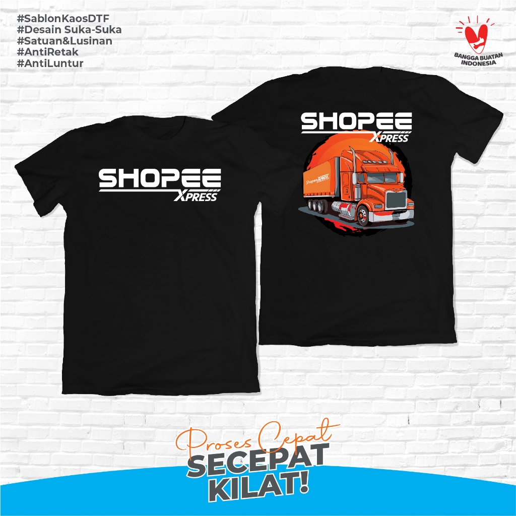 Kaos Tshirt Baju Combed 30S Distro XPRESS Shopee custom indonesia pria wanita gubugkaos.id