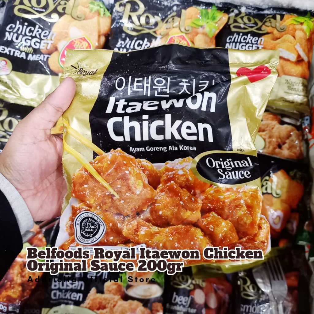 

ADDRIELLA Belfoods Royal Itaewon Chicken 200gr | Belfoods Royal/Frozenfood/Frozenfood Murah