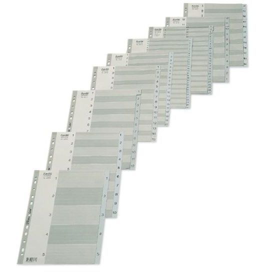 

Bantex Indexes PP A4 Numerical 5-20/Pembatas Binder/Penyekat Ordner