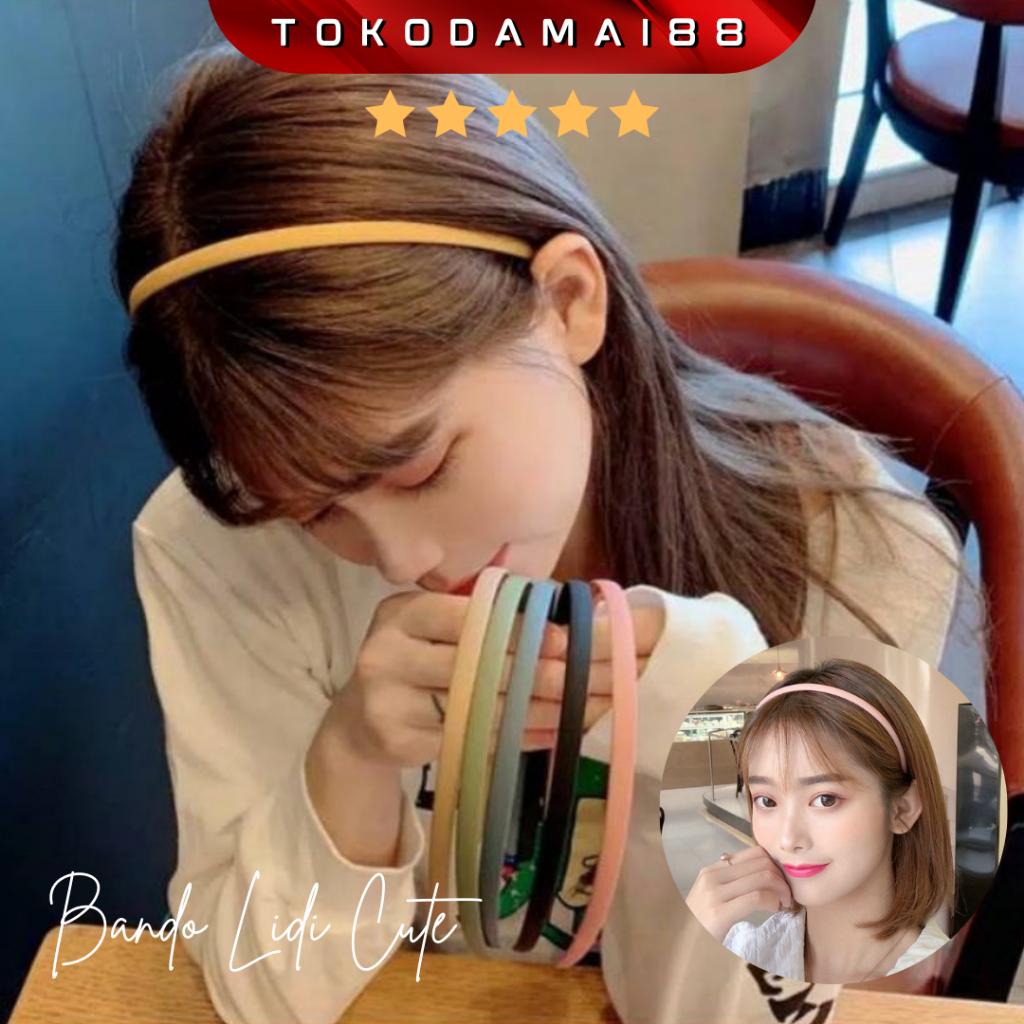 Bando Hitam / Bando Lidi / Bando Plastik Polos / Bando Pria Dan Wanita / Bando Rambut