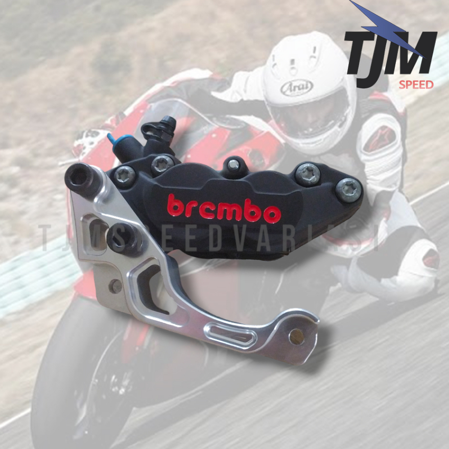 Kaliper Brembo 4P Black Kiri + Breket Kaliper Vario 125/150 160 260mm