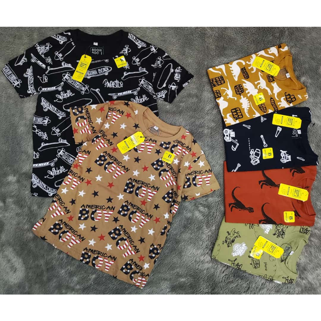 KAOS ANAK LAKI PRINTING BOOMBOOBEE BAJU ATASAN ANAK LAKI FASHION TERLARIS BAHAN KATUN
