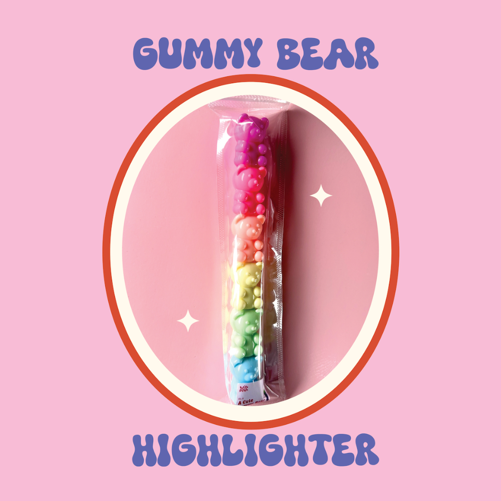 

Gummy Bear Highlighter Pen Marker Set 5pcs | Penanda Berwarna