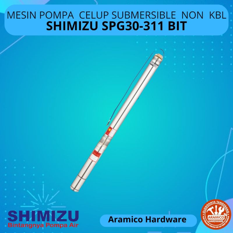Pompa Submersible Satelit Shimizu SPG30-311 BIT 1/2 HP Non Kabel