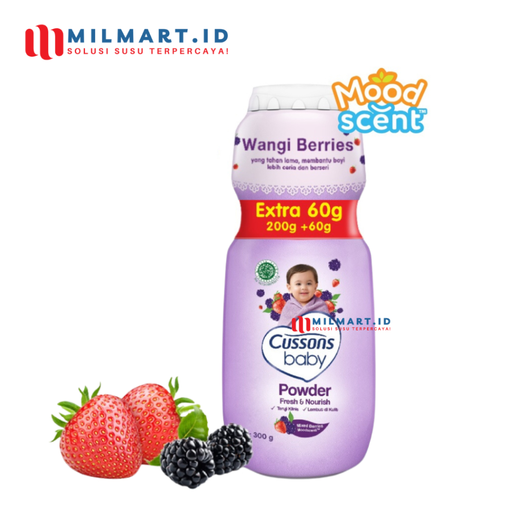 CUSSONS BABY POWDER FRESH & NOURISH 260 G BEDAK CUSSON ANAK 200+60 G