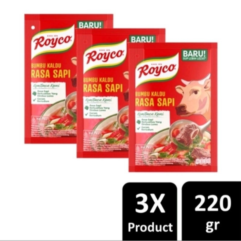 

royco rasa sapi dan ayam 3x220grm