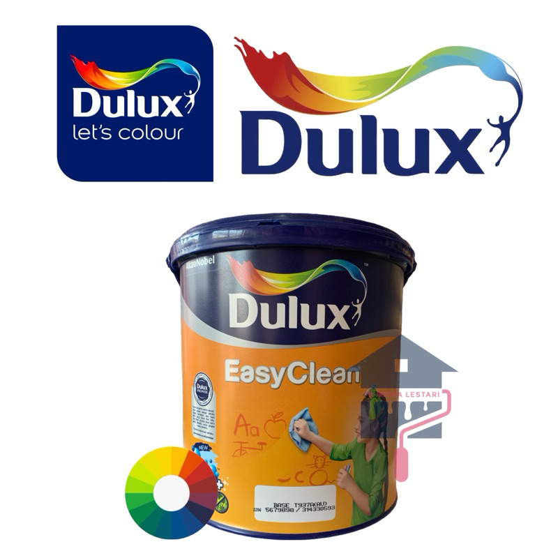 DULUX EASY CLEAN 2.5L WARNA LENGKAP | DULUX EASY CLEAN PUTIH/WHITE