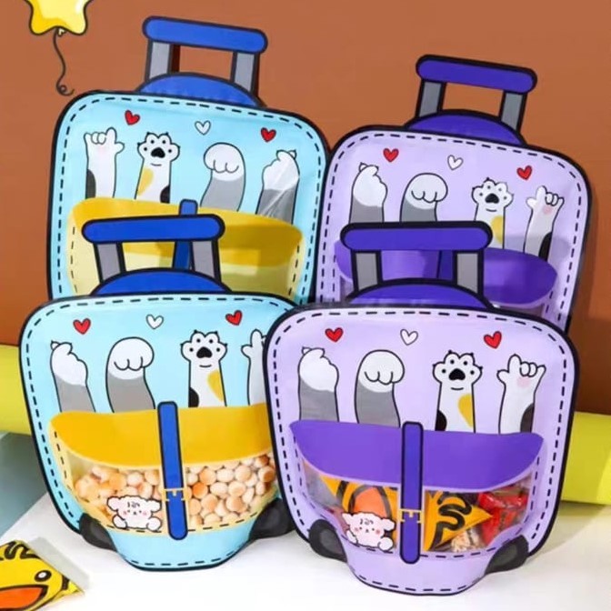 

[BS] Plastik Bingkisan Ziplock Standing Goodie Bag Kemasan Cookies Candy Snacks